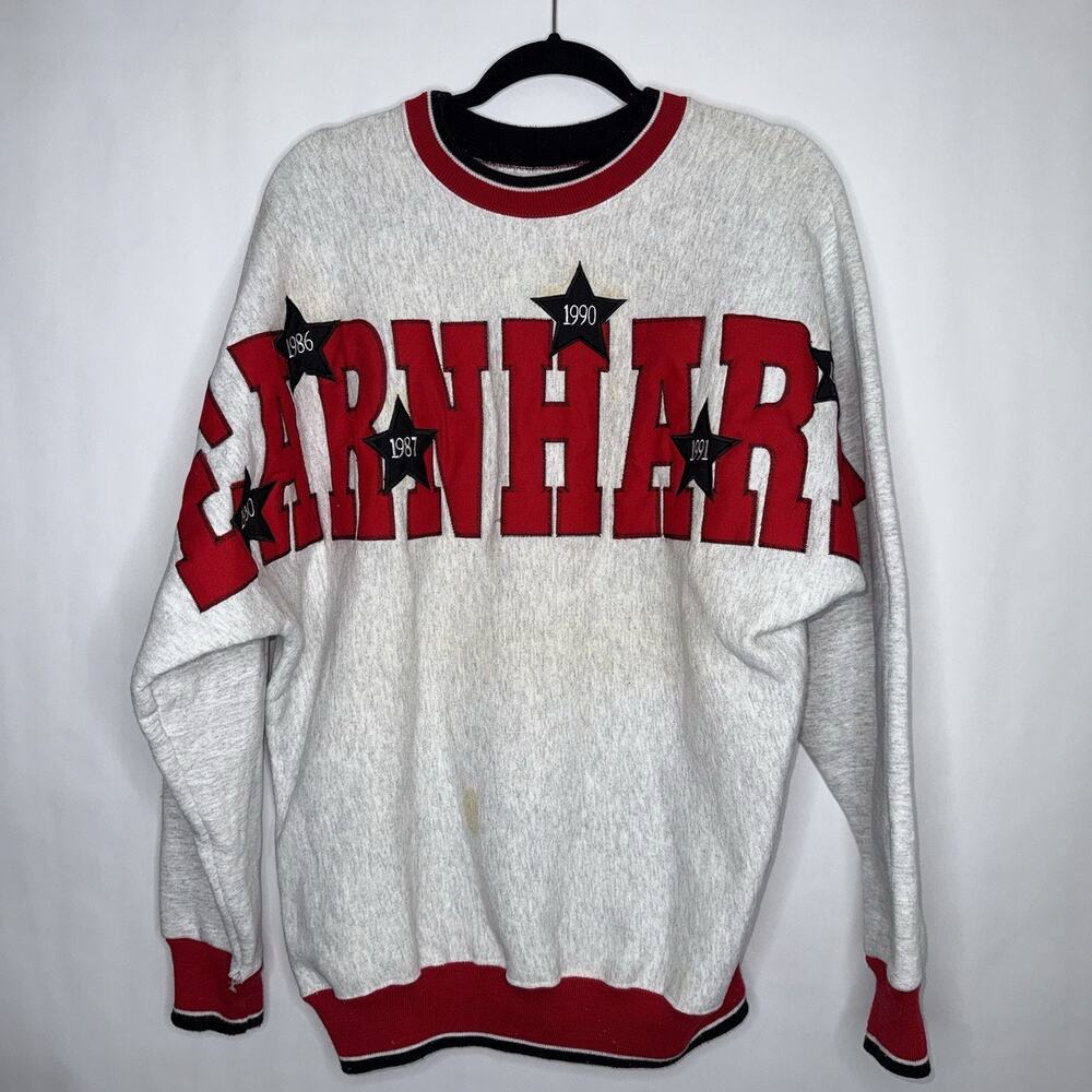 Legends Athletic Men’s Vintage Dale Earnhardt Sr. Spell Out Crewneck Size Large